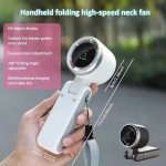 Summer Portable Handheld Turbo Fan Travel Outdoor Mini Portable Fans 180° Foldable High Speed Handheld Fan - Image 2